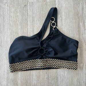 Womens Shein Black Bikini / Rave Top - M